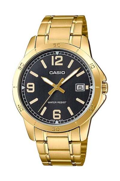 Casio Casio Analog Couple Watch with Gold Dial MTP/LTP-V004G-1BUDF