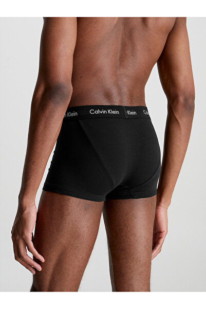 Calvin Klein Erkek Siyah Çizgili Düşük Bel Boxer