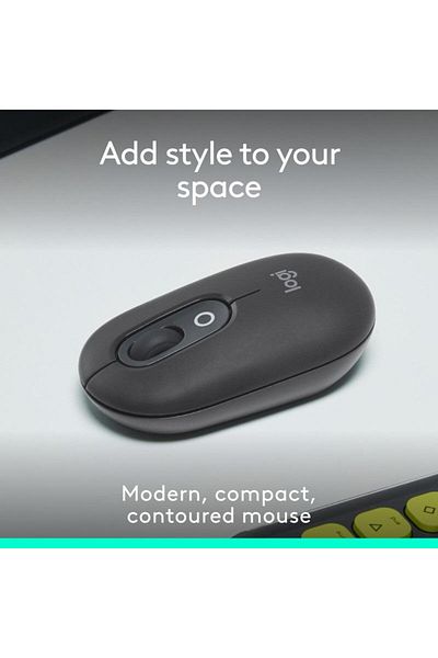 logitech Mouse Wireless Logitech POP, Bluetooth, 4000 DPI (Negru)