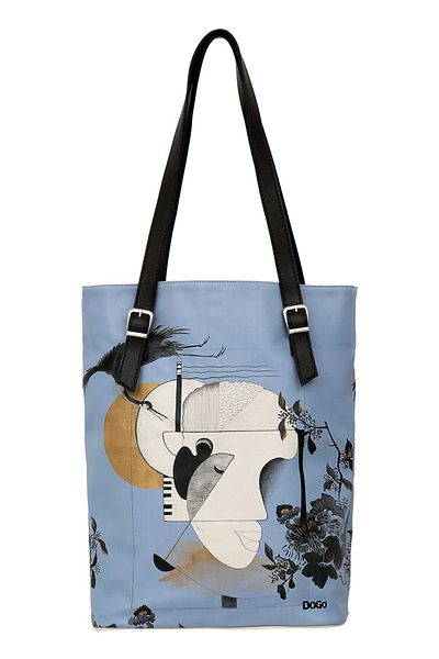 Dogo Women's Vegan Leather Multicolor Shoulder Bag - Deep Thought with the Deep Design