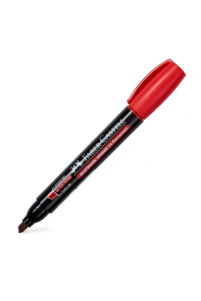 Faber Castell Permanent Marker Red Chisel Tip Multimark Winner 54 Faber-Castell