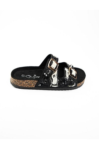 Guja 102 - 3 Black Stone Women's Slippers