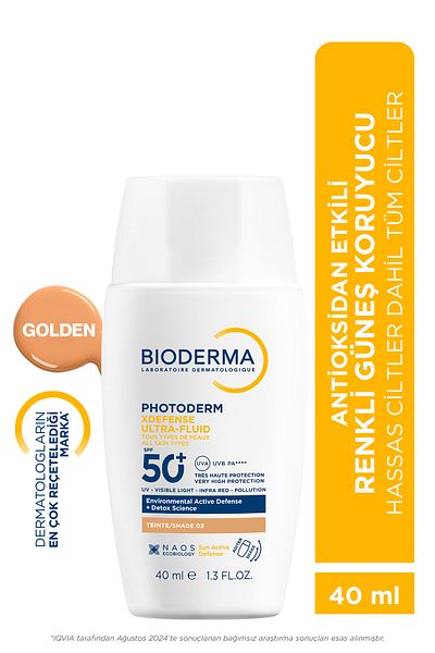 Bioderma Photoderm Xdefense Ultra Fluid SPF50+ Shade03 Golden 40ml