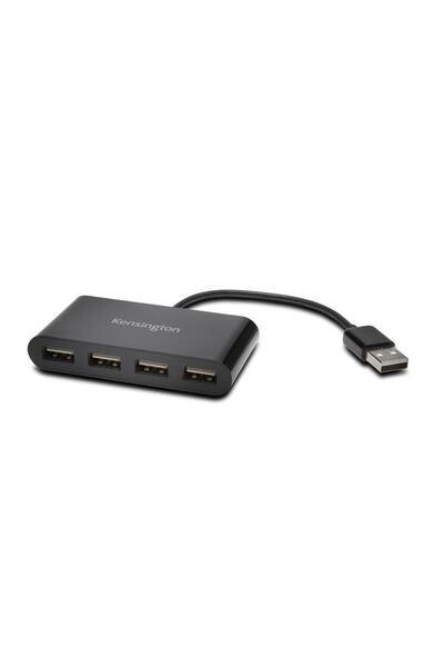 KENSINGTON HUB USB KENSINGTON K39120EU, USB 2.0 x 4 (Negru)