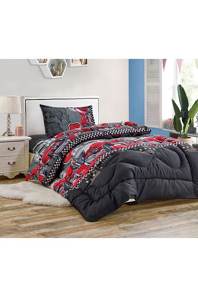 Generic 3 Piece Single Crib Bedding Set, Lightweight Comforter, Suitable for All Seasons G2