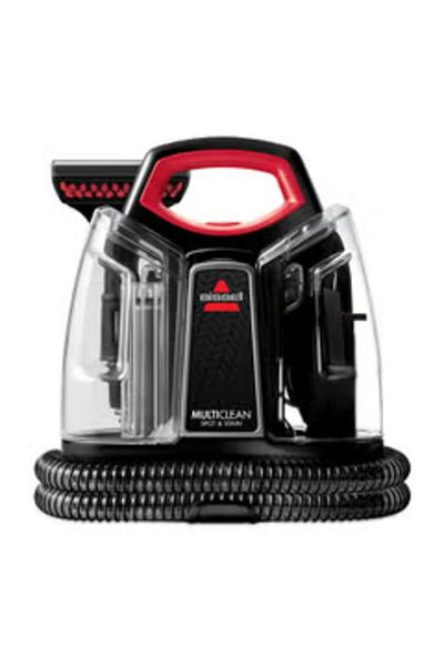 Bissell Turbo Clean Powerbrush (2889K) Lightweight Upright Carpet Cleaner and Washer, Titanium/Mambo Red