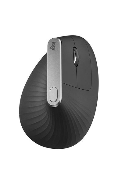 logitech Mouse Wireless Logitech MX Vertical, 1600 DPI, USB, Ergonomic (Negru)