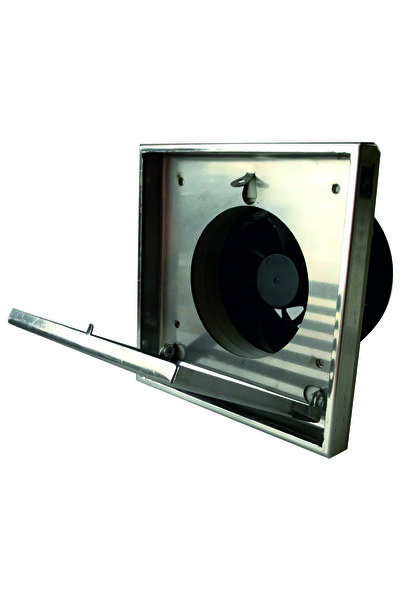 SAKOYA Aspiratör Marin 04, Sessiz, Banyo, Wc, Aspiratörü, Baca Çapı 100 Mm. Geri Tepme Klapeli