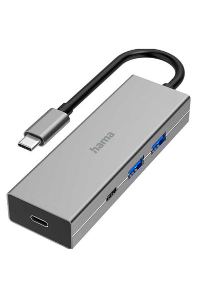 Hama Hub USB Hama 200136, 2 x USB-C, 2 x USB-A (Gri)