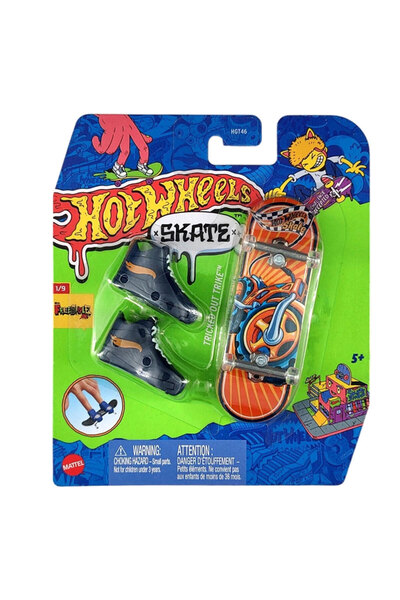 HOT WHEELS Skate Parmak Kaykay ve Ayakkabı Paketleri HGT46-HVJ87