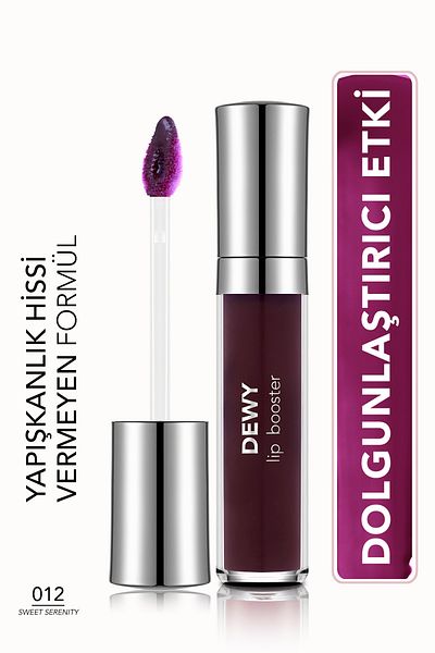 Flormar Plumping Lip Gloss- Dewy Lip Booster - 012 Sweet Serenity- 8682536094047