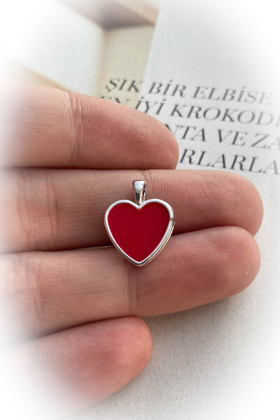 roshel Rodyum Kaplama Kalpli Kolye Ucu 3 Farklı Renk Seçeneği