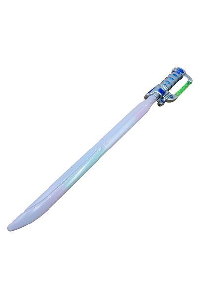 Depox Sabie de jucărie IdeallStore®, Războinic al viitorului, plastic, LED, sunete, 63,5 cm, argintiu