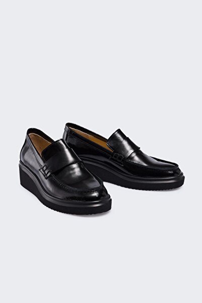 Favgi Arara Siyah Rugan Kadın Günlük Ayakkabı
