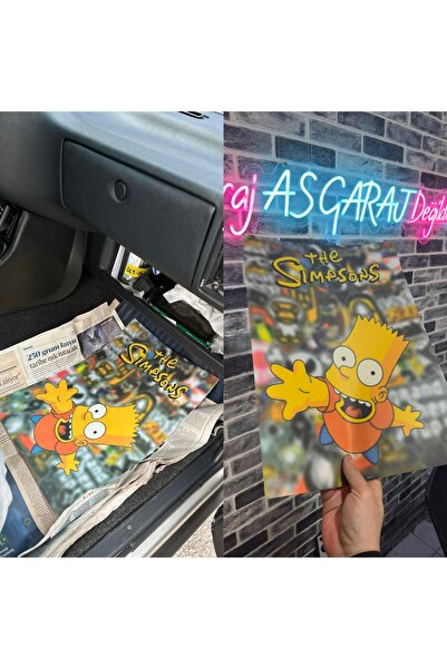 as garaj SİMPSONS 50'Lİ LÜKS YIRTILMAZ DEKOR PASPAS KAĞIDI