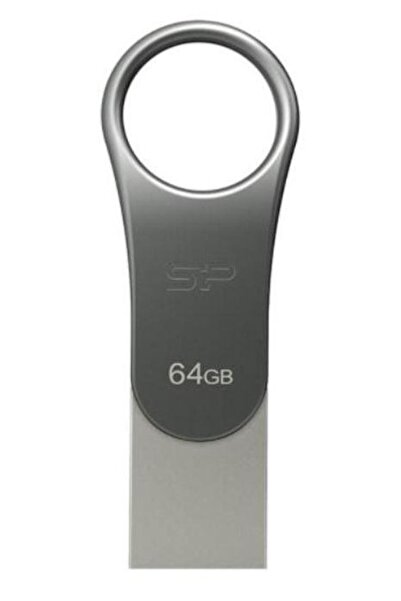 Silicon Power Stick USB Silicon Power Mobile C80, 64GB, USB 3.0 Type-C (Argin...