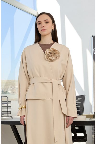 Fatma Atasoy Floral Stone Kimono Jacket