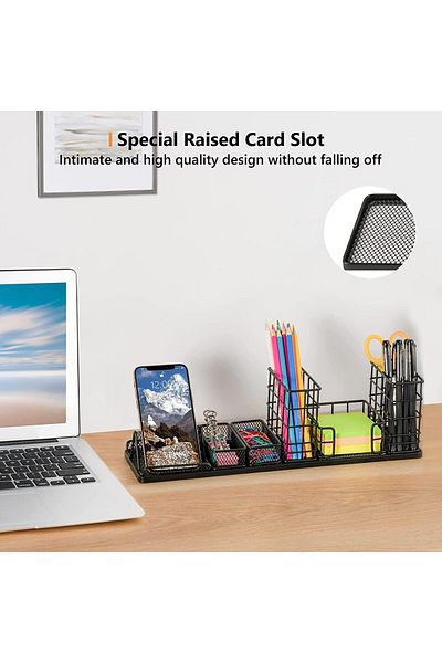 COOYA Desk Organizers and Accessories, Pen Holder, Desk Organizer Mesh Desktop Office Supplies