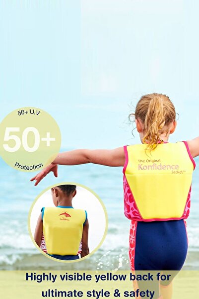Konfidence %100 UV Korumalı Ayarlanabilir Süngerli Çocuk Yüzme Yeleği