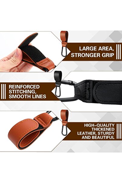 Generic Stroller Hanging Clips Set of 4 - Mikakoz Universal Hooks for Diaper Bags (2 Black + 2 Brown)