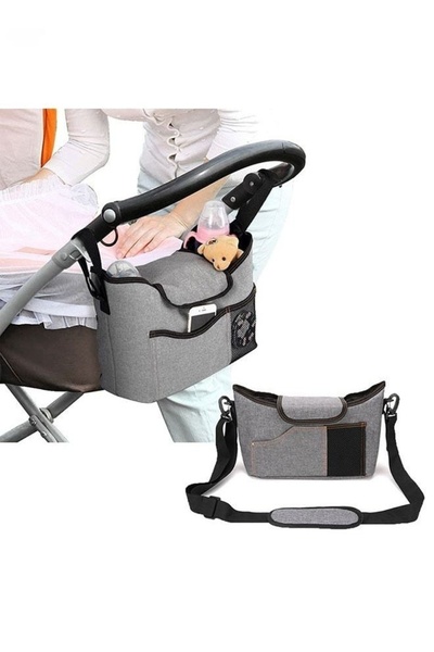COOYA Diaper Bag, Stroller Organizer with Shoulder Strap Diaper Storage Holder for Functional Stroller