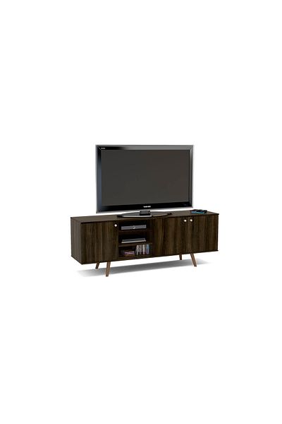 POLITORNO 70" TV Table for Living Room and Home, Dark Brown
