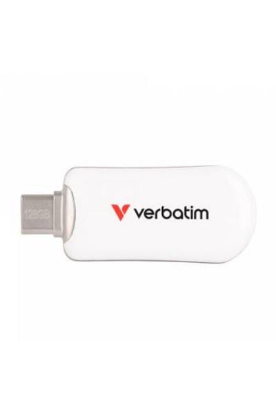 Verbatim Stick USB Verbatim Plectra, USB-C, 128 GB (Alb)