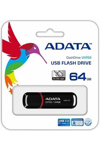 Adata Stick USB A-DATA DashDrive Value UV150 64GB, USB 3.0 (Negru)