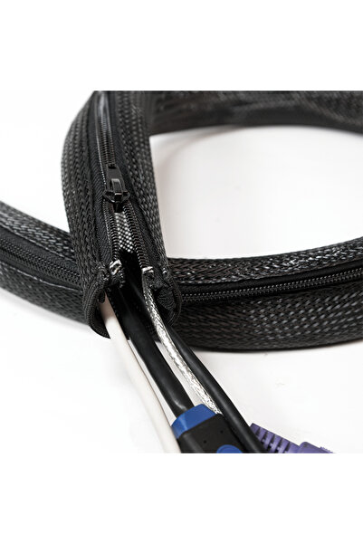 LogiLink Manson protectie cabluri Logilink KAB0049, cu fermoar, diametru 35mm, 2m, Negru