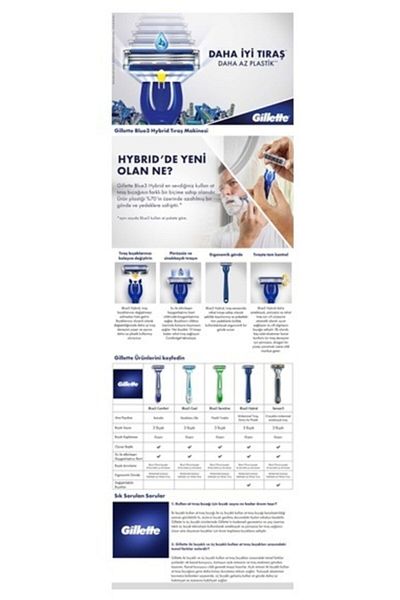 Gillette Blue-3 Hybrid 594R8