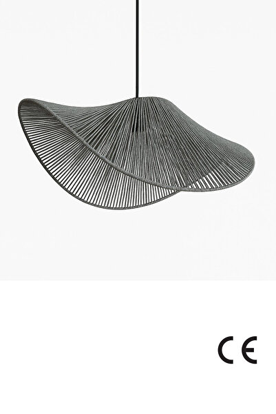 Hmydesign Charmelle Gri Tekli Sarkıt Avize