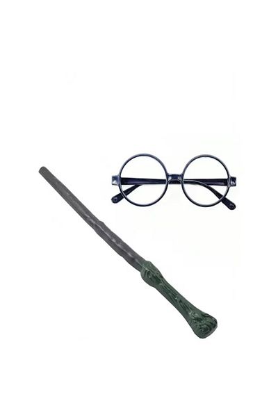 Depox Set baghetă magică și ochelari Harry Potter, IdeallStore®, 35 cm
