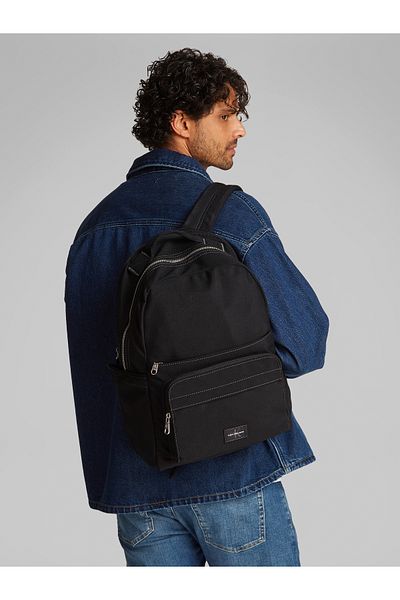 Calvin Klein Calvin Klein Black Workwear Center Zip Backpack