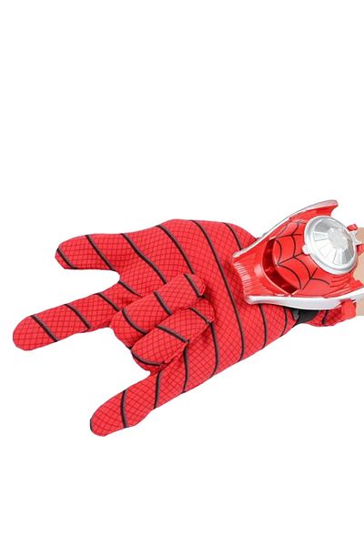Depox Mănușă IdeallStore® Spiderman pentru copii, cu discuri, Power Spider, mărime universală, roșie