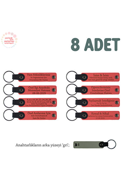 Asortishey For Fan Groups Who Love Stadium Luster, 8-Piece Keychain with Name...