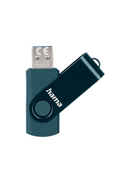 Hama Memorie USB HAMA Rotate 182464, 64GB, USB 3.0 (Albastru)
