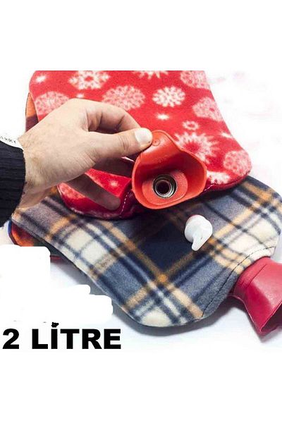 Modafiks Hot Water Bag 2 Liters Thermofor with Fleece Cover (5122)