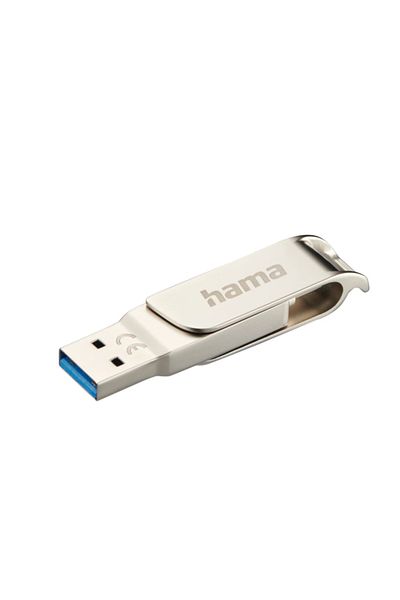 Hama Stick USB Hama C-Rotate Pro, USB-C, USB-A, 32GB (Argintiu)