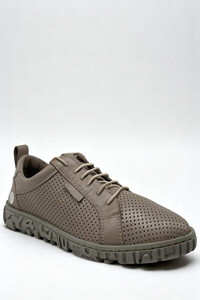 Mammamia D25YA-145 Gri Kadın Sneaker Hakiki Deri Tam Ortopedik Casual Günlük ...