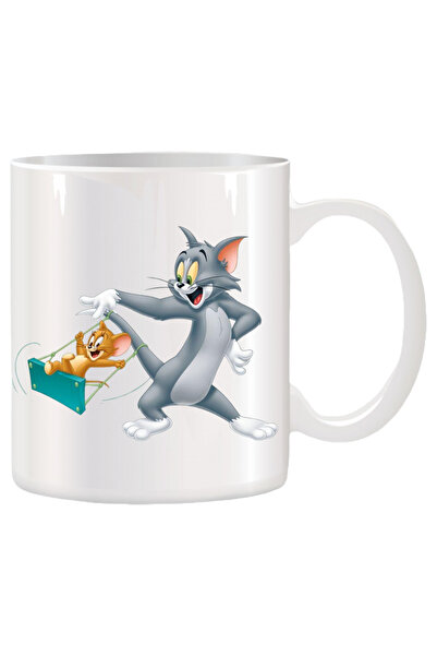 OEM Cana albă personalizată Disney, Tom și Jerry, INOVATIX. 330 ml