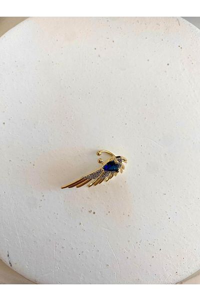 Modadiro Steel Pinch Cartilage Earrings, Mls Blue Angel Pinch Earrings