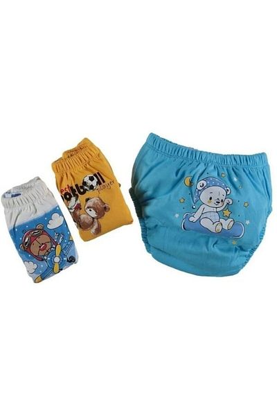 bonbonetti chocolate baby&kids Pachet de 3 chiloți de antrenament organici rezistenti la scurgeri pentru antrenament la toaletă
