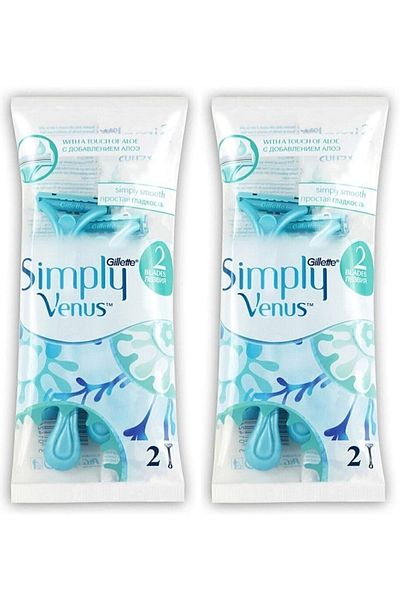 Gillette Venus Simply Venus 2 - 4-Piece Women's Razor