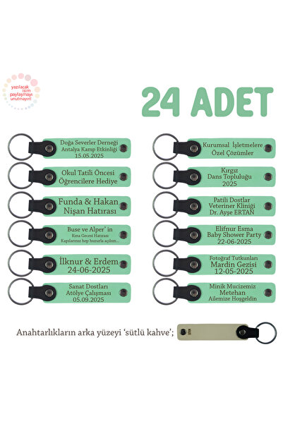 Asortishey Souvenir Keychain for Nature Hiking Group with Name Writing, Set o...