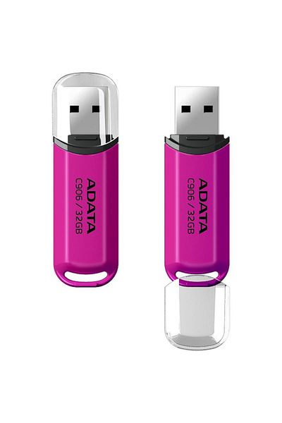 Adata Stick USB ADATA C906, 32GB, USB 2.0, Roz
