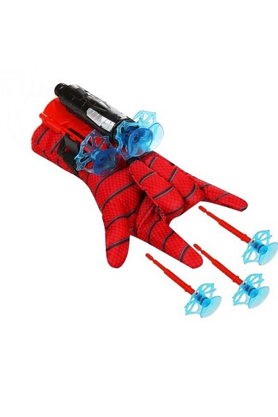 Depox Mănușă cu ventuză și figurină Spiderman, IdeallStore®, roșie