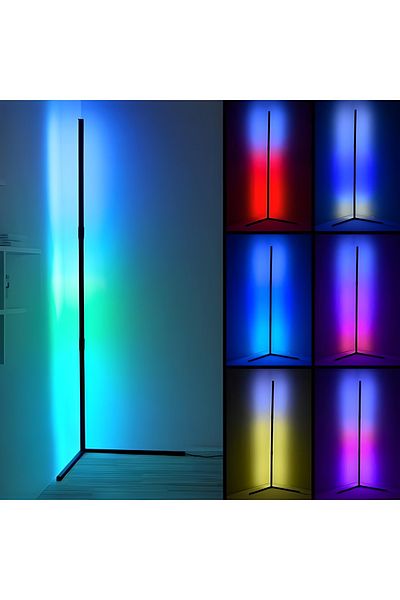 COOYA RGB Corner Lamp, LED Light Remote Control, ABS 20 Watt, Multicolor(132cm)