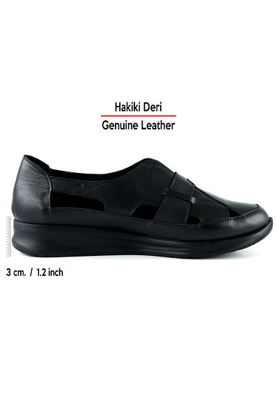 Erkan Saçmacı Pantofi casual cu slip-on elastic cu decupaj din piele neagră Aida