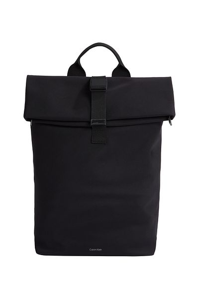 Calvin Klein Black Ease Rolltop Backpack