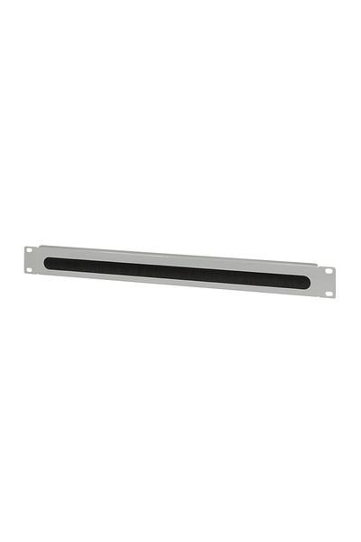 LogiLink Panou intrare cabluri Logilink ORCEB1G, tip masca orizontala cu perii, 19 inch, 1U, Gri